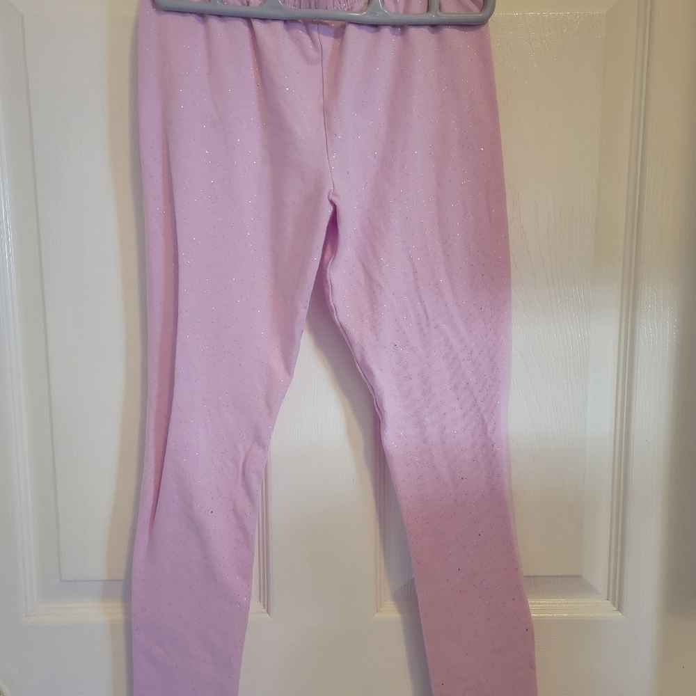 Girls Size 10 Jumping Beans Pink sparkle leggimgs